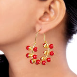Blooming Beads Hoop Style Earrings