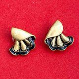 Bharatnatyam Drape Pleats and Folds Earrings