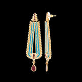 Thai Charm Enamel Embellished Earrings