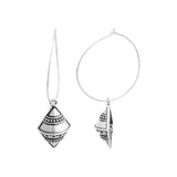Leela Conch Shell Hoop Earrings