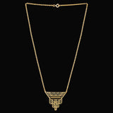 Art Deco Filigree Geometric Necklace
