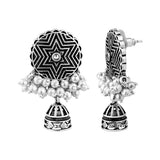Leela Shield Earrings with Ghungroo Drops