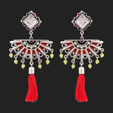 Theyyam Spokes Mirrored Earrings