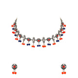Kesar Coloured Beads Necklace Set