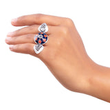 Kesar Floral Adjustable Ring