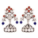 Kesar Mirrored Jhumka Earrings