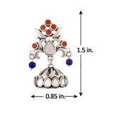 Kesar Mirrored Jhumka Earrings