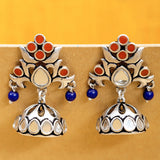 Kesar Mirrored Jhumka Earrings