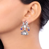 Kesar Mirrored Jhumka Earrings