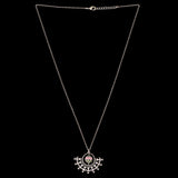 Adorned Spin Circle and Tribal Motifs Pendant