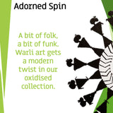 Adorned Spin Floral Motifs Ring