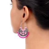 Rangabati Ethnic Style Hoop Earrings