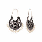 Rangabati Oxidized Silver Plated Earrings