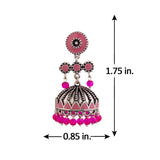 Rangabati Pink Beads Earrings