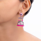 Rangabati Pink Beads Earrings