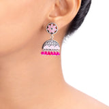 Rangabati Pink Embellishments Earrings