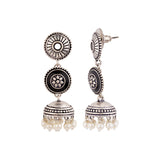 Rangabati Faux Pearls Layered Earrings