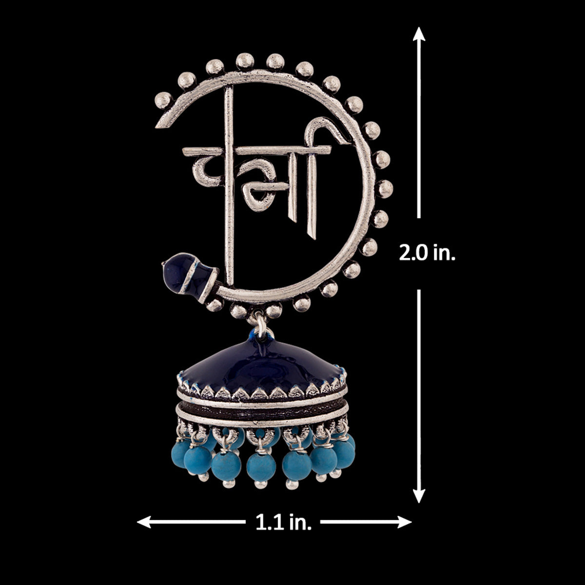 Moksha Semi Circle Jhumka Earrings