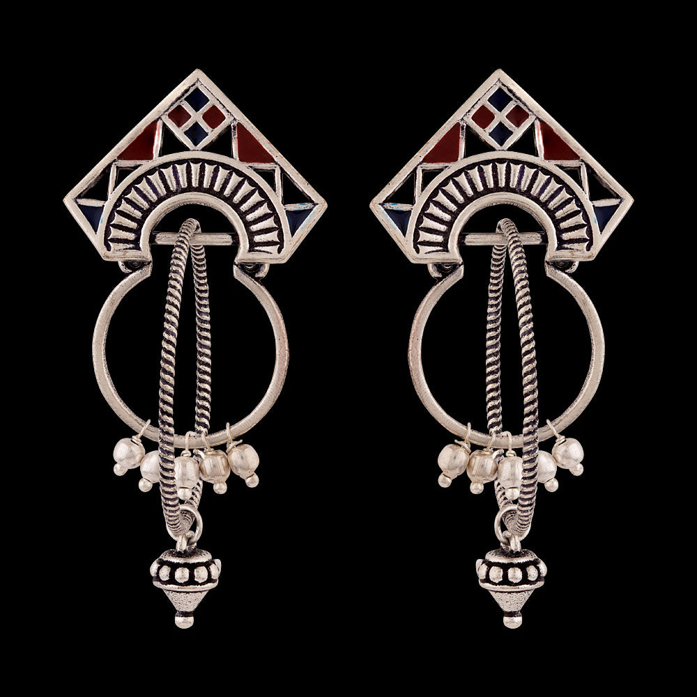 Moksha Tribal Hoop Earrings