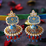 Neeladri Faux Pearls Embellished Earrings