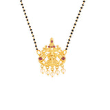 Temple Goddess Faux Pearls Mangalsutra