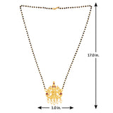 Temple Goddess Faux Pearls Mangalsutra