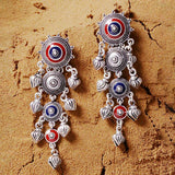 Mandala Layered Drop Earrings