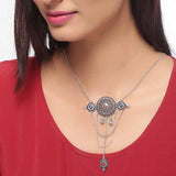 Mandala Circles Drop Style Necklace