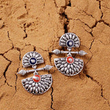 Mandala Lightly Embellished Drop Earrings