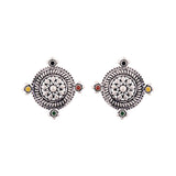 Mandala Floral Stud Style Earrings