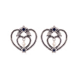 Mandala Heart Shaped Earrings