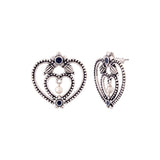 Mandala Heart Shaped Earrings