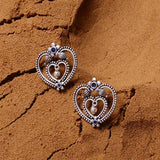 Mandala Heart Shaped Earrings