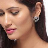 Mandala Heart Shaped Earrings