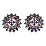 Mandala Enamel Embellished Earrings