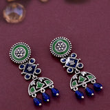 Mehrunisa Enamel and Beads Embellished Earrings