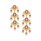 Temple Bell Layered Drop Earrings