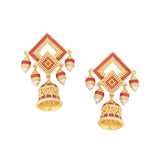 Temple Bell Lightly Embellished Earrings