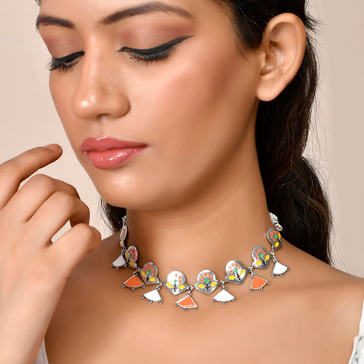 Bagh E Fiza Gulubandh Style Necklace