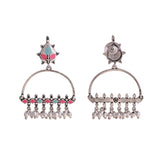 Bagh E Fiza Enamel Embellished Brass Earrings