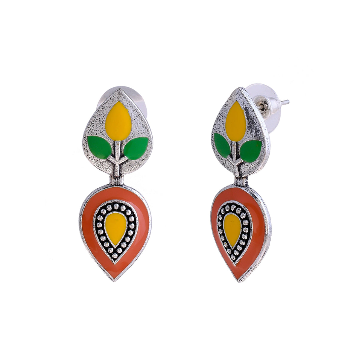 Bagh E Fiza Floral Design Earrings