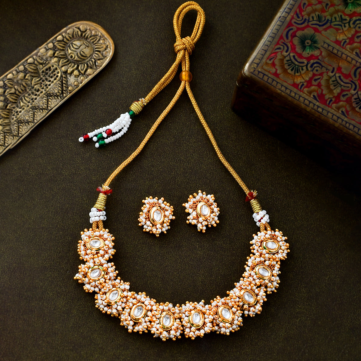 Veerangana Embellished Necklace Set