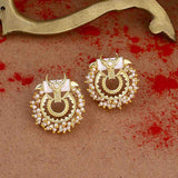 Veerangana Embellished Brass Earrings