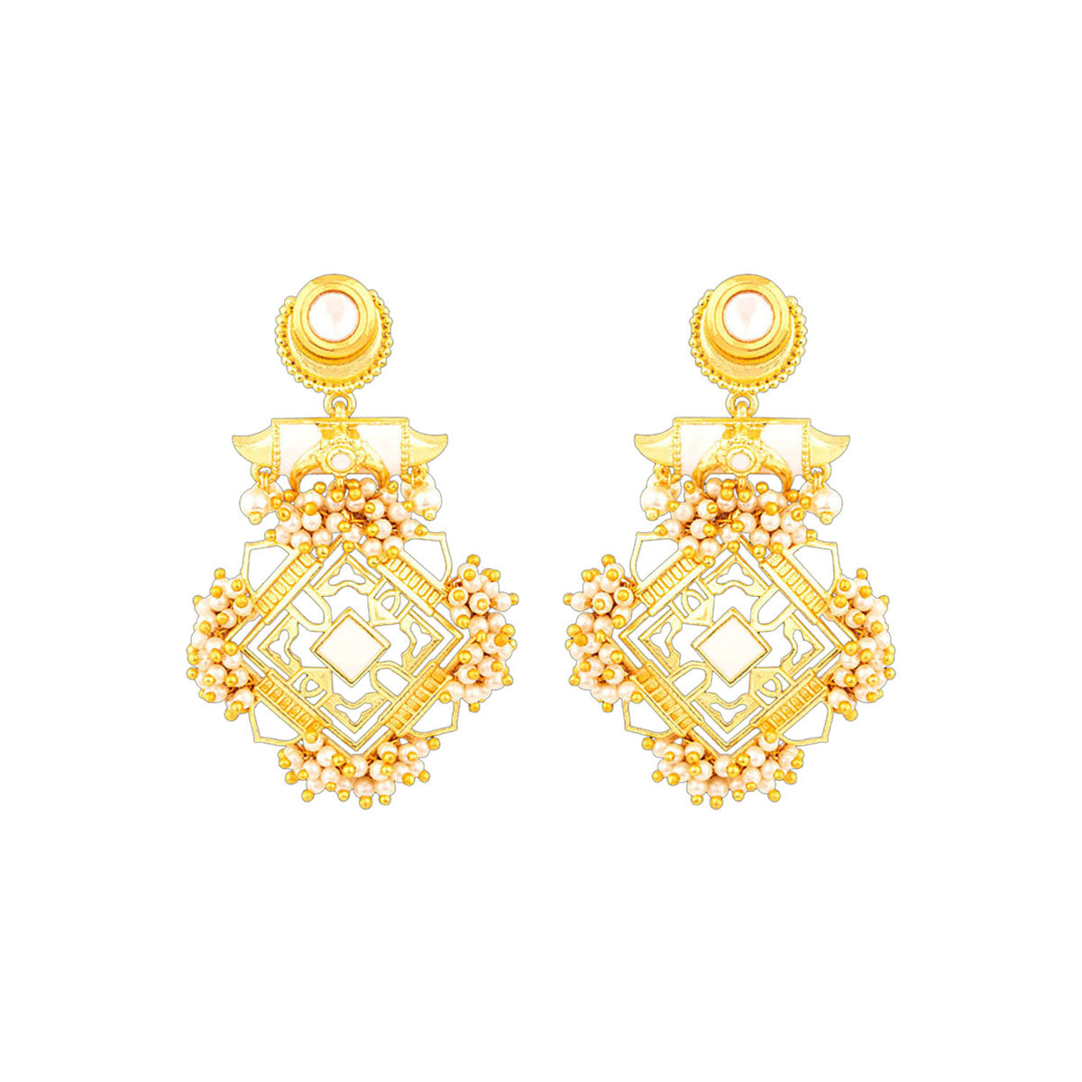 Everyday Elegance Diamond Stud Earrings in Solid 18K Gold - VegaJewelryUS