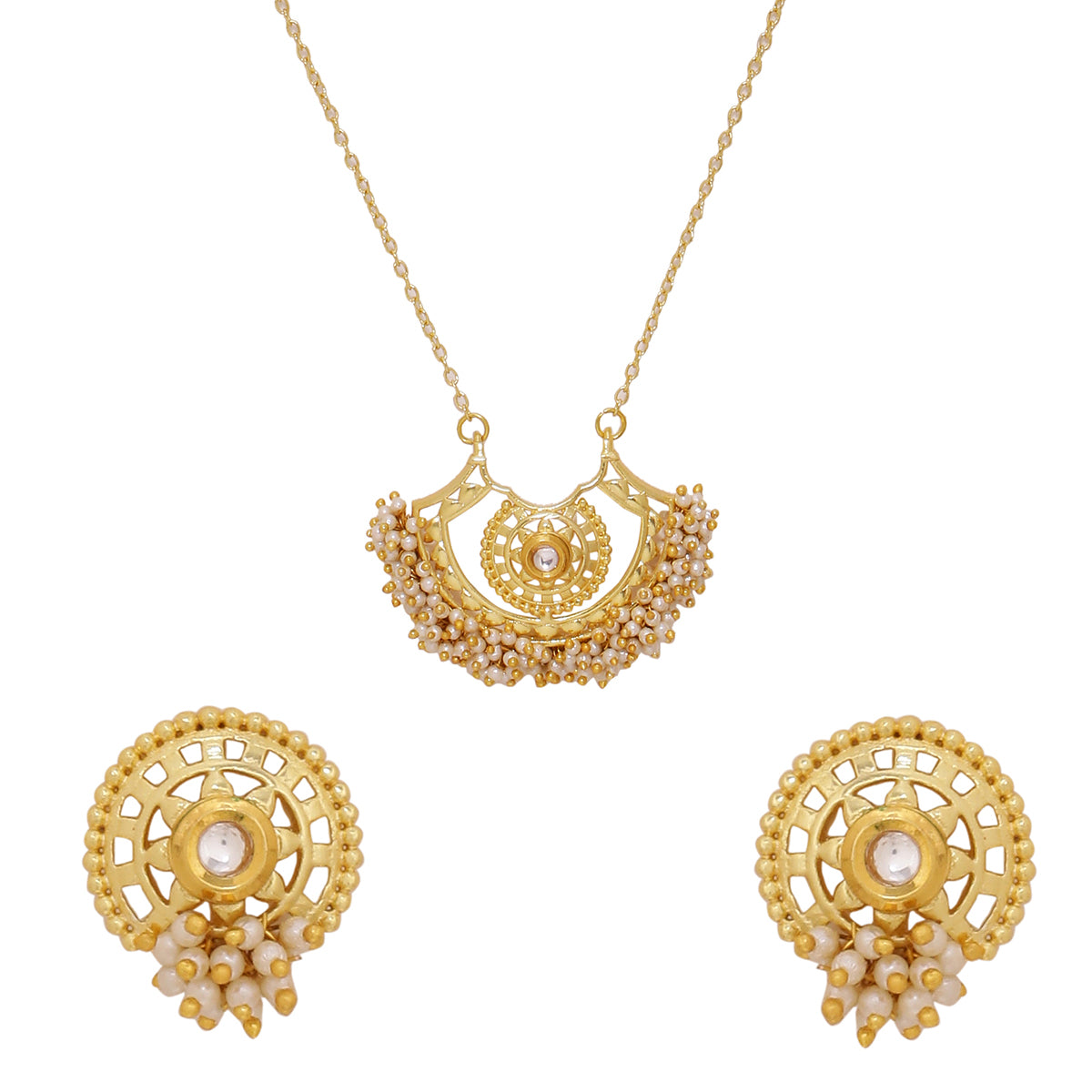Veerangana Antique Style Necklace Set