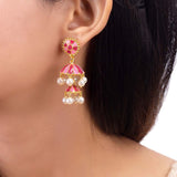 Khanak Jhumki Layered Drop Earrings