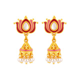 Khanak Jhumki Lotus Jhumka Earrings