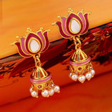 Khanak Jhumki Lotus Jhumka Earrings
