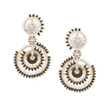 Midnight in Paris Gems Embellished Earrings