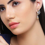 Sanwari Faux Pearls Embellished Drop Earrings